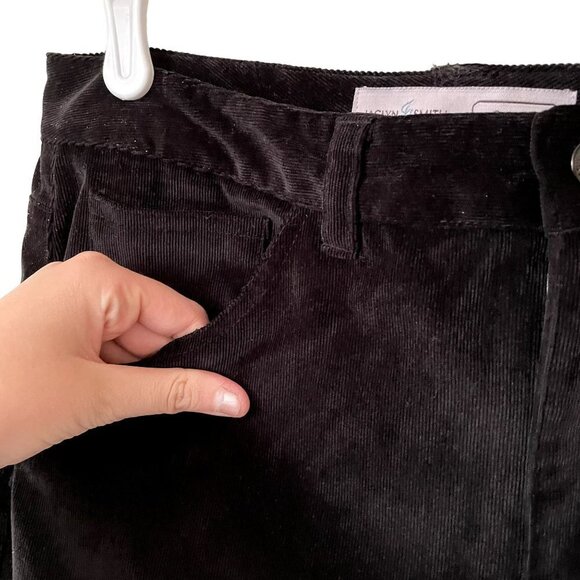 Jaclyn Smith angel fit black trousers comfortable corduroy style pants - Picture 3 of 6
